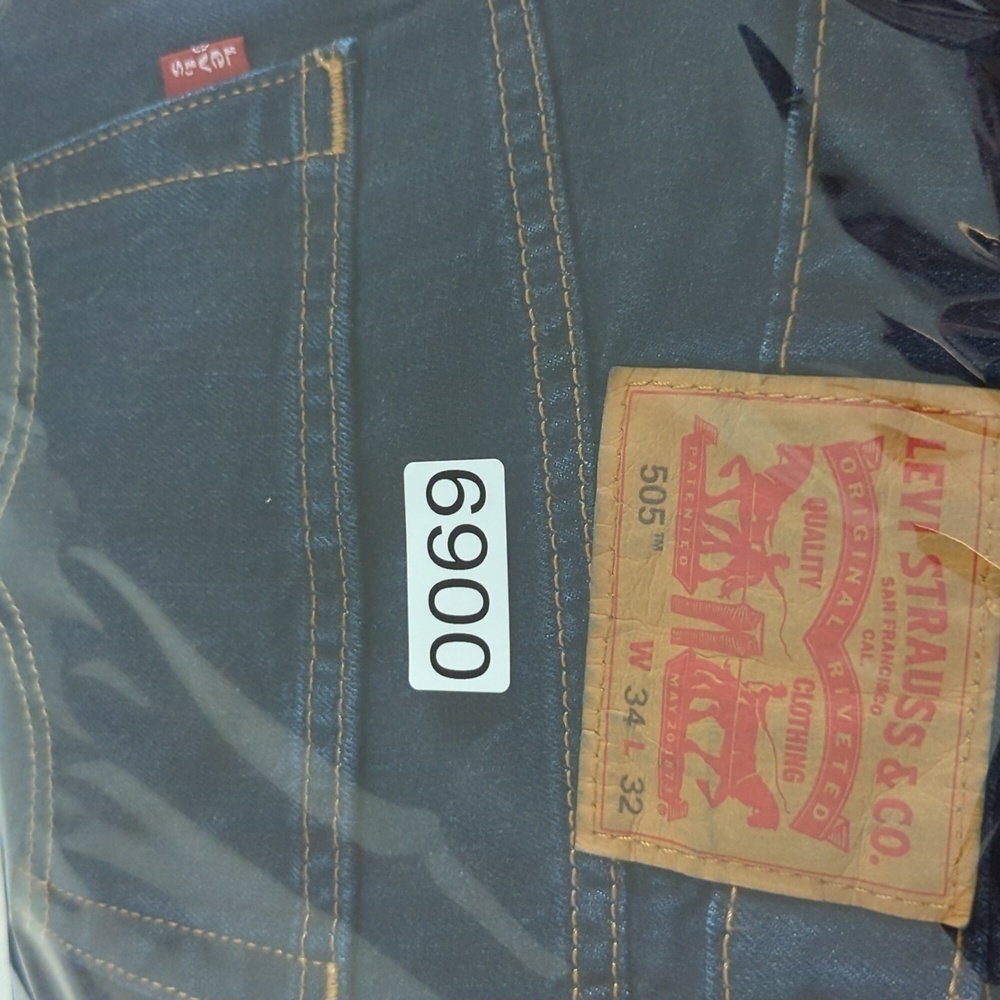 Levis Mens 505 Levi Strauss Regular Straight Fit blue Jeans. - Picture 11 of 12